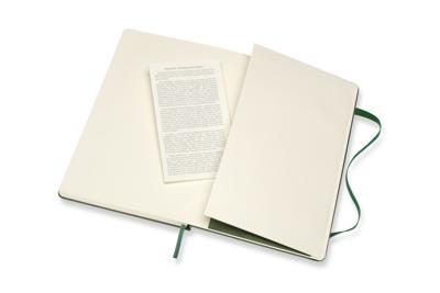 Notitieboek moleskine l 130x210mm blanco hc green