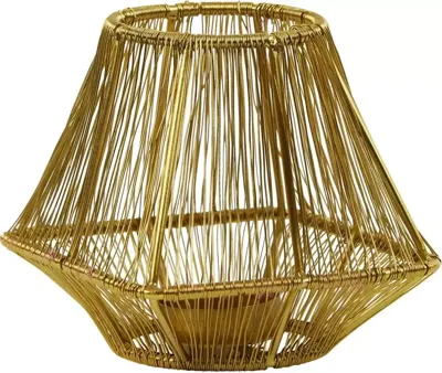 Light & Living theelichthouder metaal mutex 12x12x12cm brons