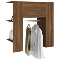 Halmeubel 97,5x37x99 cm bewerkt hout bruineiken - thumbnail