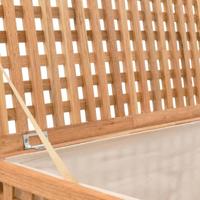 Wasmand 77,5x37,5x46,5 cm massief walnoothout - thumbnail