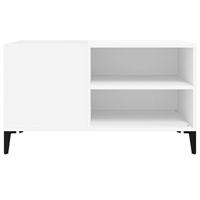 Platenkast 84,5x38x48 cm bewerkt hout wit - thumbnail
