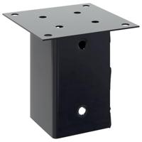 Spokkels vierkant 12 st 91x91 mm antraciet staal gepoedercoat - thumbnail