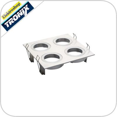 Uranus Plate 80 armatuur 4-voudig 152x152mm 148-005 Tronix