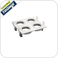 Uranus Plate 80 armatuur 4-voudig 152x152mm 148-005 Tronix - thumbnail