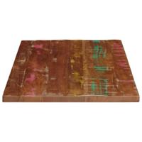 Tafelblad rechthoekig 90x50x3,8 cm massief gerecycled hout - thumbnail