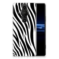 Sony Xperia Pro-I | TPU Hoesje | Zebra - thumbnail