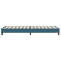 Boxspring zonder matras fluweel donkerblauw 80x220 cm - thumbnail
