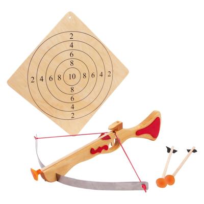 Small Foot - houten sportkruisboog met doelwitbord, 4dlg. Small Foot - houten sportkruisboog met doelwitbord, 4dlg.