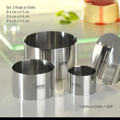 GEFU Formidable Dresseerringen, set 10-delig