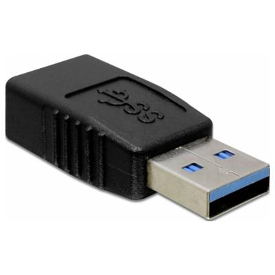 Delock USB 2.0 Adapter [1x USB-A 2.0 stekker - 1x USB 2.0 bus A] 65174