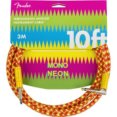 Fender MonoNeon Instrument Cable 10 feet Orange instrumentkabel 3 meter