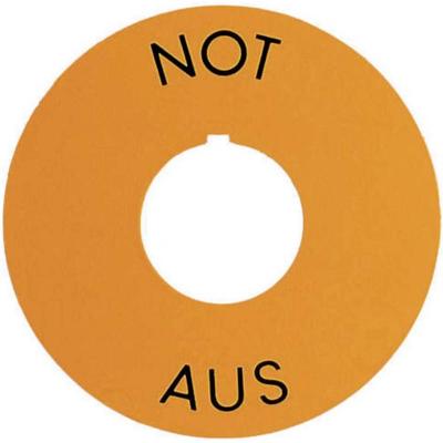 RAFI 5.76 204.101.0400 Markeringsplaatje (Ø) 60 mm NOT-AUS 1 stuk(s)