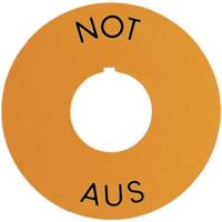 RAFI 5.76 204.101.0400 Markeringsplaatje (Ø) 60 mm NOT-AUS 1 stuk(s) - thumbnail