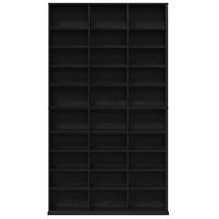 Cd-kast met plank Zwart eiken 101 x 23 x 177.5 cm Bewerkt hout - thumbnail