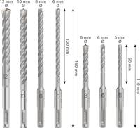 Bosch Accessoires PRO SDS plus-5X Hamerboorset | 5/6/6/8/10 mm | 7-delig - 2608707246 - thumbnail