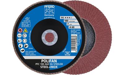 PFERD TOOLS 67706185 A Psf Steelox Lamellenschijf Diameter 180 mm Boordiameter 22.23 mm Korrelgrootte (num) 60 10 stuk(s) PFERD TOOLS 67706185 A Psf Steelox Lamellenschijf Diameter 180 mm Boordiameter 22.23 mm Korrelgrootte (num) 60 10 stuk(s)