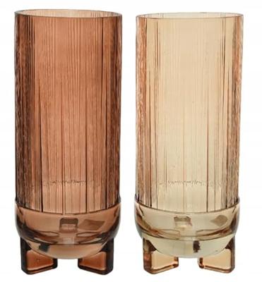 Vaas Cilinder Glas Amber 28cm Amber Assorti 1st