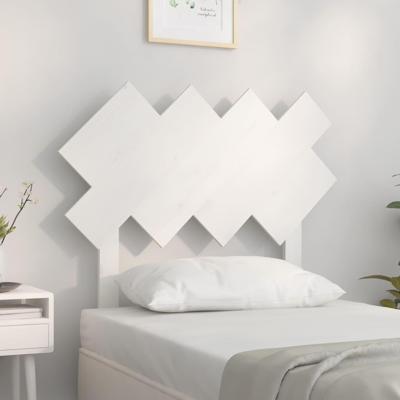Hoofdbord 92x3x81 cm massief grenenhout wit