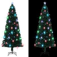 VidaXL Kerstboom met led en standaard 240 cm glasvezel - thumbnail