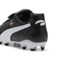 PUMA King Top Gras / Kunstgras Voetbalschoenen (MG) Zwart Wit Goud - thumbnail