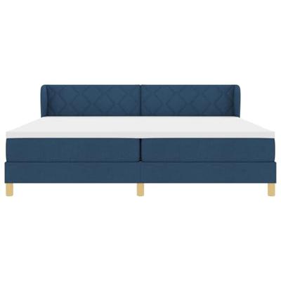 Boxspringbed met matras creme 90x200 cm stof Blauw 200 x 200 cm