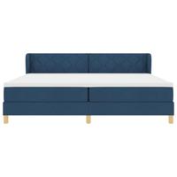 Boxspringbed met matras creme 90x200 cm stof Blauw 200 x 200 cm - thumbnail