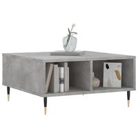 Salontafel 60x60x30 cm bewerkt hout betongrijs - thumbnail
