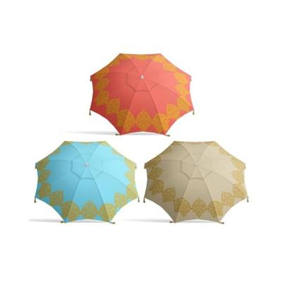 Parasol Franjes Ø 180 cm Oxford stoffen