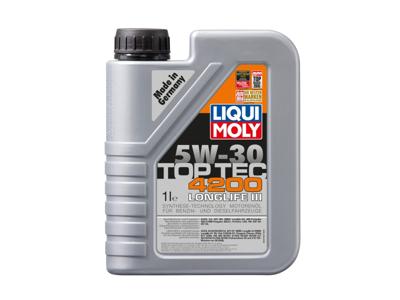 LIQUI MOLY motorolie "top tec 4200 new generation". top tech 4200 5w-30 1l motoroil