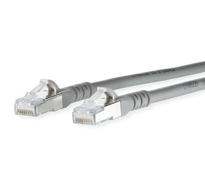 Metz Connect 1308455033-E RJ45 Netwerkkabel, patchkabel CAT 6A S/FTP 5.00 m Grijs Snagless 1 stuk(s)