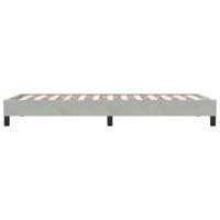 Boxspring zonder matras fluweel lichtgrijs 90x210 cm - thumbnail