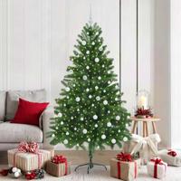 VidaXL Kerstboom met 300 led met standaard groen 180 cm pe - thumbnail