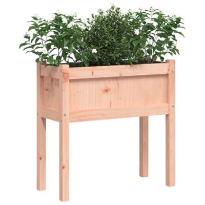 Plantenbak met poten 70x31x70 cm massief douglashout