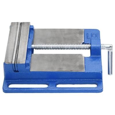 VidaXL Bankschroef voor kolomboormachine 150 mm gietijzer blauw - thumbnail