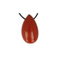 Druppelvormige Hanger Rode Jaspis - thumbnail