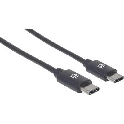 Manhattan 354875 USB-kabel USB 2.0 USB-C stekker 2.00 m Zwart Manhattan 354875 USB-kabel USB 2.0 USB-C stekker 2.00 m Zwart