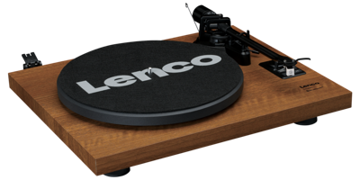 Platenspeler met ingebouwde versterker en Bluetooth® plus 2 externe luidsprekers Wood