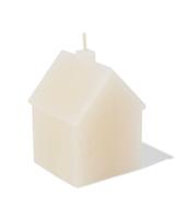 HEMA Vormkaars huisje 6x5.9x8.4cm wit - thumbnail