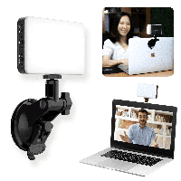 VIJIM VL120 krachtige LED-lamp voor videobellen KIT - met zuignap voor laptop / computer / monitor - thumbnail