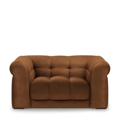 Rivièra Maison Loveseat 'Cobble Hill' Velvet, kleur Cognac Rivièra Maison Loveseat 'Cobble Hill' Velvet, kleur Cognac