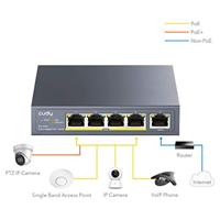 Cudy GS1005P netwerk-switch Gigabit Ethernet (10/100/1000) Power over Ethernet (PoE) Grijs - thumbnail