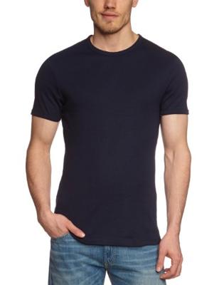 Garage Basic T-Shirt Round Neck Blue Semi Bodyfit ( art 0301)