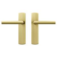 AXA AXA Curve klik deurkruk Milan op blind schild - aluminium/goud - thumbnail