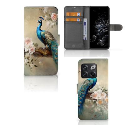 Telefoonhoesje | Met pasjeshouder | voor OnePlus 10T Vintage Pauwen Telefoonhoesje | Met pasjeshouder | voor OnePlus 10T Vintage Pauwen