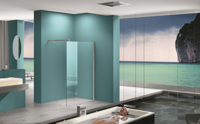Eco inloopdouche 600 x 2000 x 8 mm nano helder glas/chroom - thumbnail