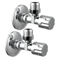 Kirchhoff Haakse-kraan, chroom, 1/2"ET x 3/8" ET x 10 mmQ, met rozet (2x) - 98625714 - thumbnail