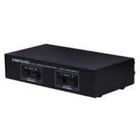 B822 Passieve Speaker schakelaar 2 kanaal Power versterker Audio Switch luidspreker 2-ingang en 2 Output (zwart) - thumbnail