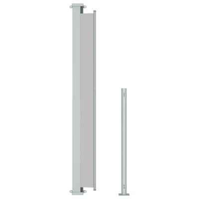 VidaXL Tuinscherm uittrekbaar 220x514 cm grijs
