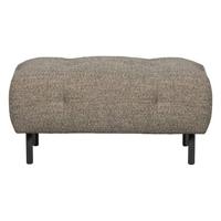 WOOOD Hocker 'Lloyd' Geweven stof, kleur Bruin Melange - thumbnail