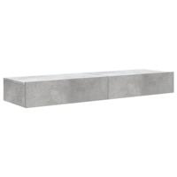 Tv-meubels met LED-verlichting 2 st 60x35x15,5 cm betongrijs - thumbnail